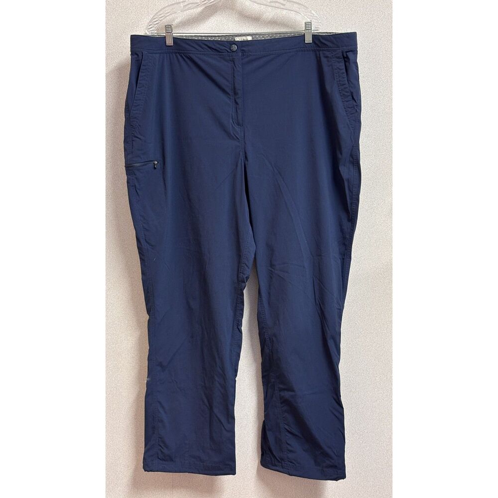 L.L.Bean Vista Camp Pants Women’s 22W Reg Navy Hiking Travel Gorpcore